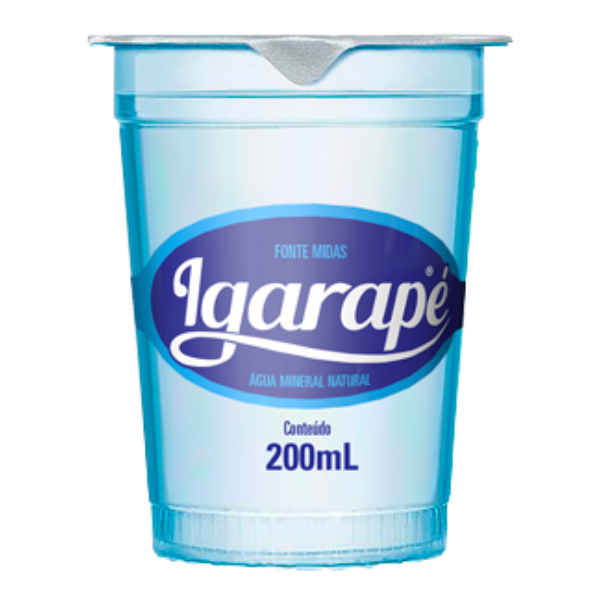 ÁGUA MINERAL IGARAPE SEM GÁS COPO 200ML