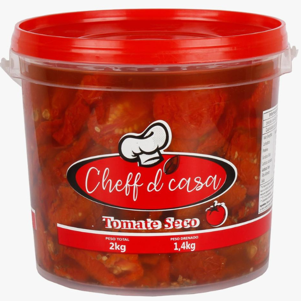 CONSERVA CHEFF TOMATE SECO 1,4KG/2KG