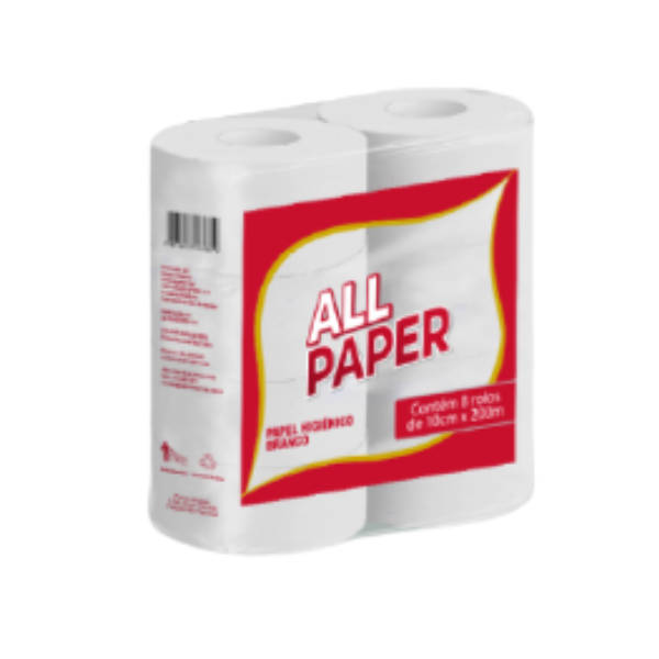 ROLÃO ALLPAPER BRANCO 200M COM 8