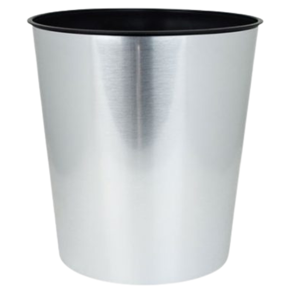 LIXEIRA PLÁSTICA ARQPLAST ESCRITÓRIO 10L LABEL INOX