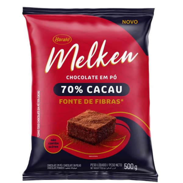 CHOCOLATE EM PÓ MELKEN 70% COM 500G