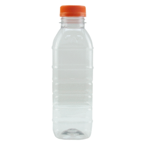 GARRAFINHA PET QUADRADA SALVIOLI 500ML TAMPA LARANJA COM 50