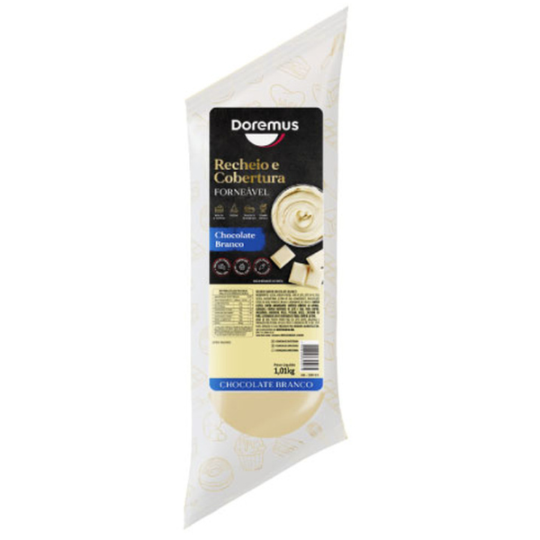 RECHEIO DOREMUS FORNEÁVEL CHOCOLATE BRANCO SACHÊ 1,01KG