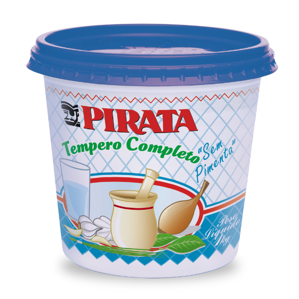 TEMPERO PIRATA COMPLETO SEM PIMENTA COM 1KG