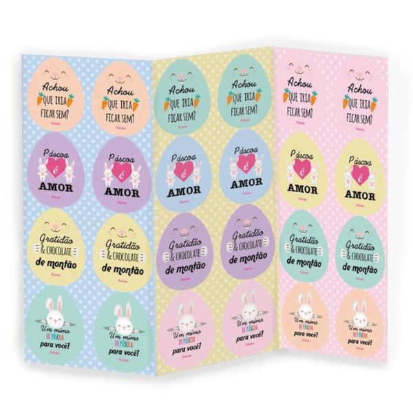 ADESIVO PÁSCOA FESTCOLOR CANDY OVINHOS COM 24