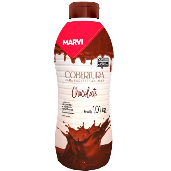 COBERTURA PARA SORVETE MARVI CHOCOLATE 1,01KG
