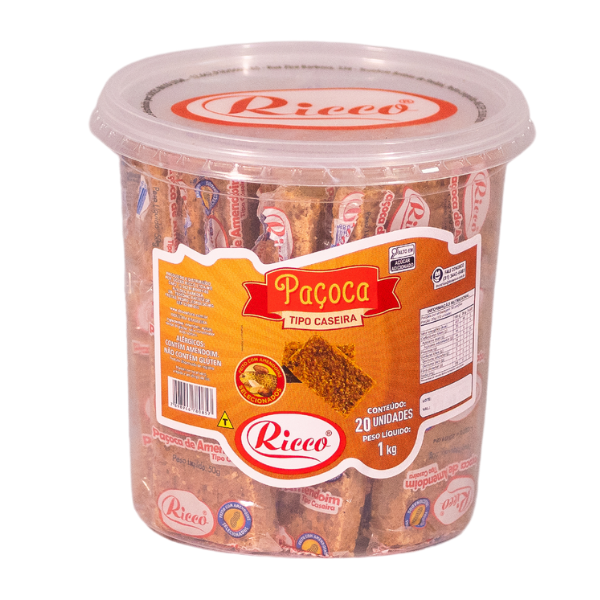 PAÇOCA RICCO TIPO CASEIRA 50G COM 20