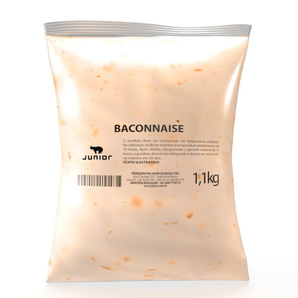 POUCH JUNIOR MAIONESE BACON COM 1,1KG