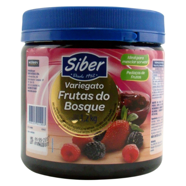 PASTA VARIEGATO SIBER FRUTAS DO BOSQUE 1,2KG