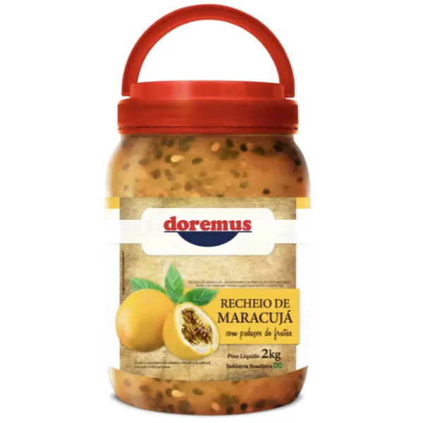 RECHEIO DOREMUS MARACUJÁ COM FRUTA COM 2KG