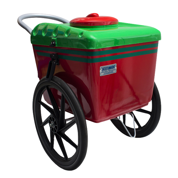 CARRINHO DE PICOLÉ T350 THERMOTOTAL VERDE/VERMELHO