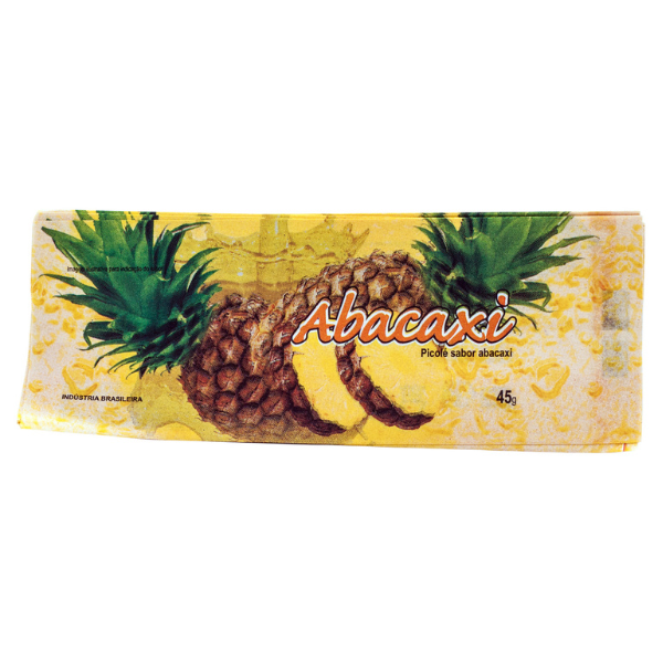 SAQUINHO BOPP RIACHO PARA PICOLÉ ABACAXI COM 200G