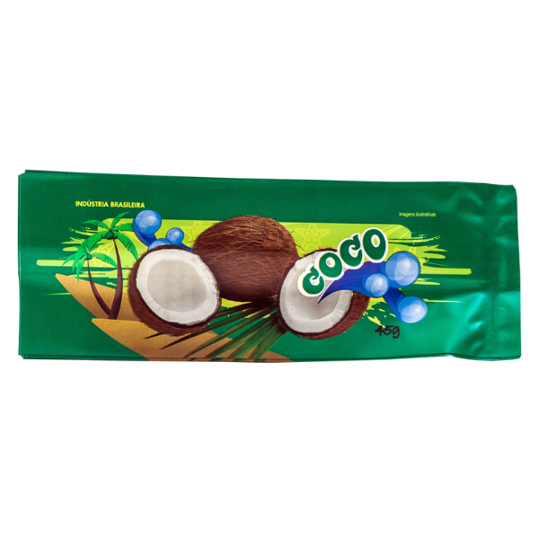 SAQUINHO BOPP RIACHO PARA PICOLÉ COCO BRANCO COM 200G