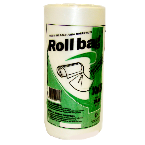 BOBINA PICOTADA ROLLBAG 20X35 COM 500 SACOS