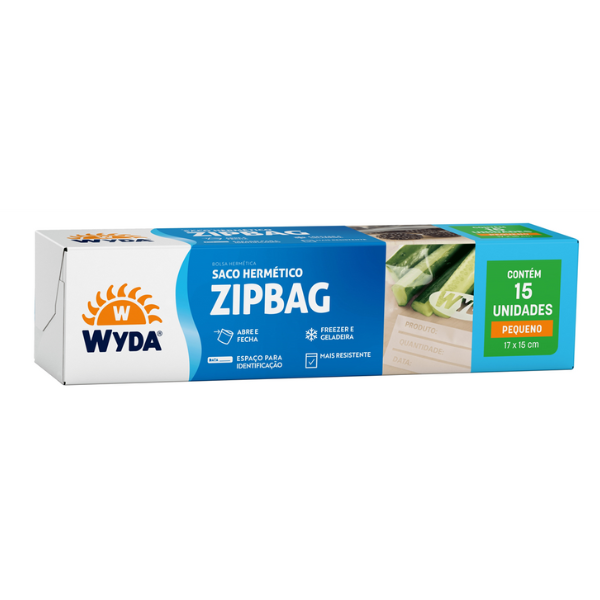 SACO PLÁSTICO ESPECIAL WYDA FREEZER ZIP P COM 15