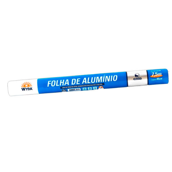 PAPEL ALUMÍNIO WYDA 7,5M X 45CM