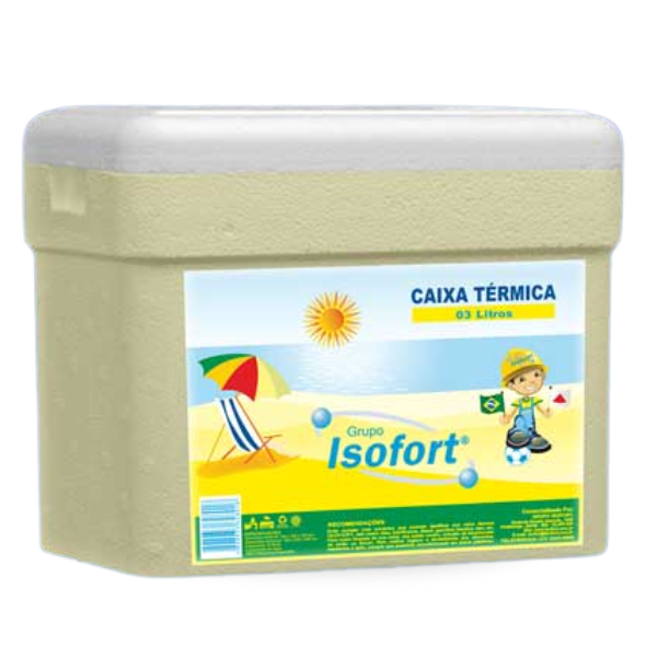 CAIXA DE ISOPOR ISOFORT 03L - UNIDADE