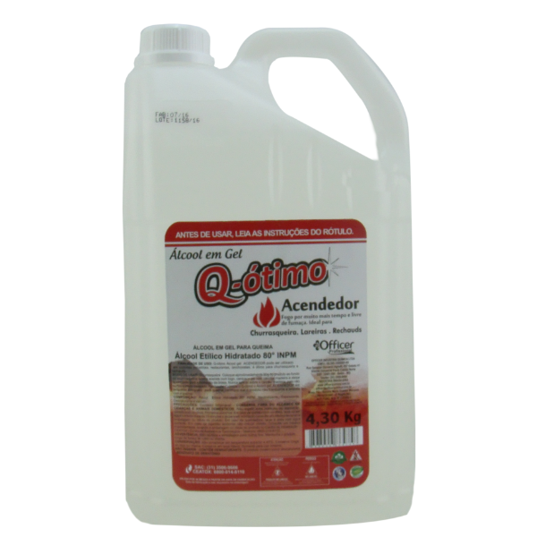 ÁLCOOL GEL ACENDEDOR Q-ÓTIMO 80° COM 5L