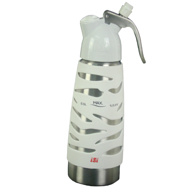 GARRAFA CHANTILY BESTWHIP 0,5L ALUMÍNIO/BRANCO