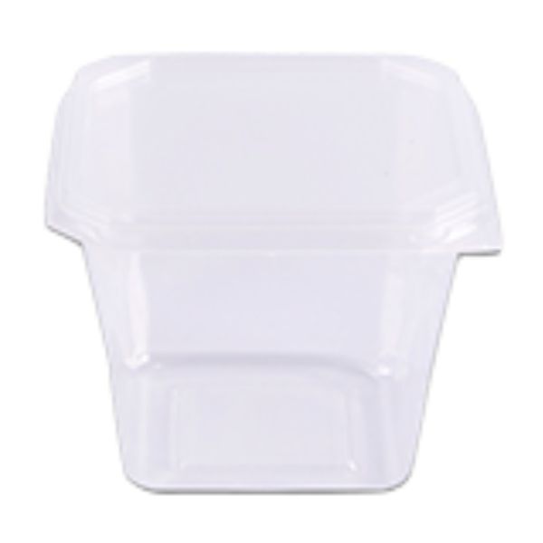 KIT POTE PRAFESTA QUADRADO 250ML COM TAMPA COM 20
