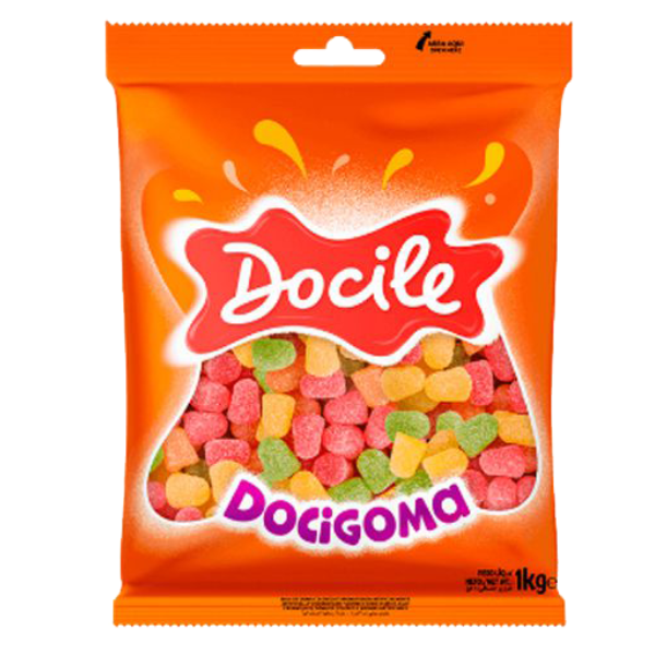 BALA DOCIGOMA DOCILE SINO SORTIDA COM 1KG