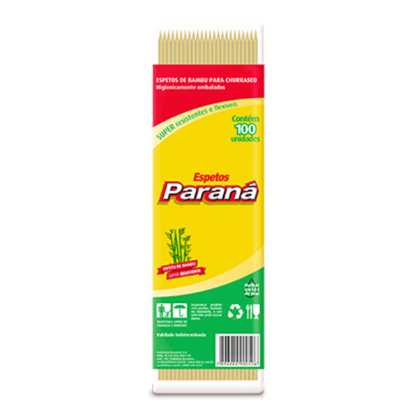 ESPETO PARANA BAMBU 25CM COM 100