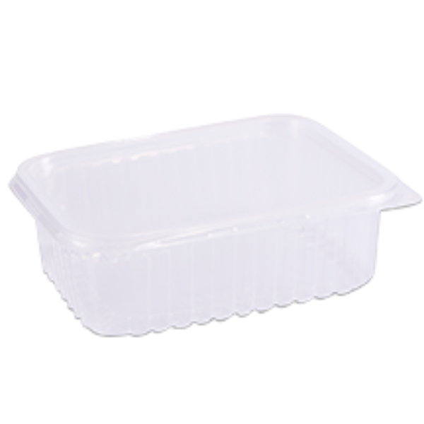 KIT POTE PRAFESTA RETANGULAR 1000ML COM TAMPA COM 24