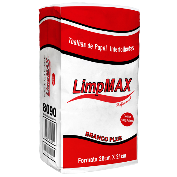 PAPEL TOALHA INTERFOLHADO LIMPMAX BRANCO C/ 1000