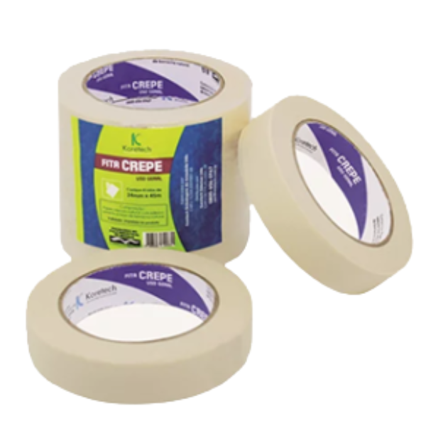 FITA ADESIVA KORETAPE CREPE 24MMX45M COM 4 UNIDADES