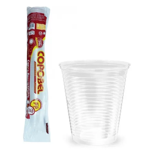 COPO PP COPOBEL 200ML TRANSPARENTE COM 100