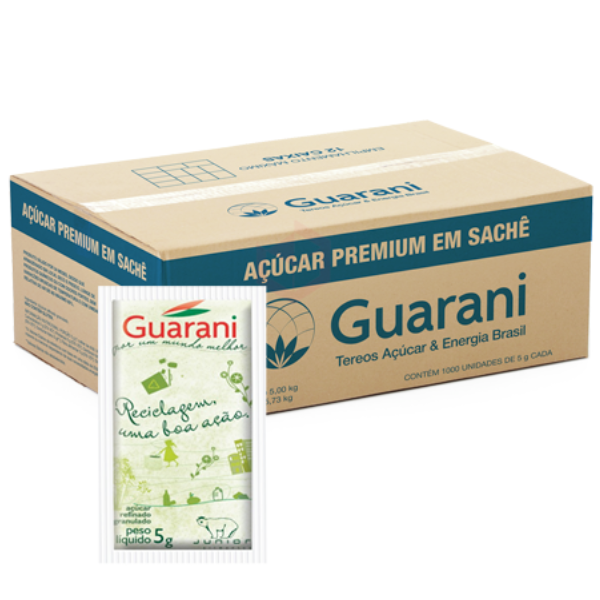SACHET AÇÚCAR GUARANI 1000 X 5G