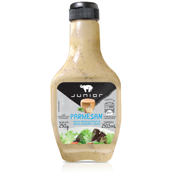 FRASCO JUNIOR MOLHO SALADA PARMESANA COM 250G