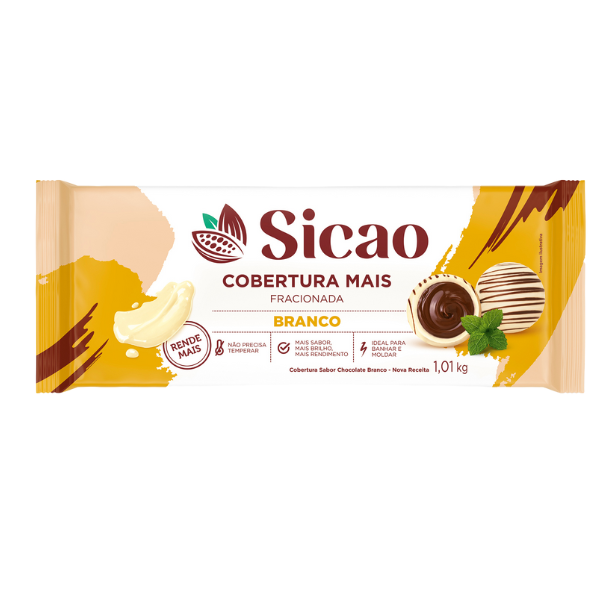 COBERTURA SICAO MAIS CHOCOLATE BRANCO 1,01KG