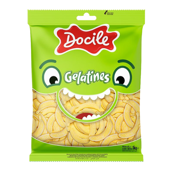 GELATINES DOCILE BANANA 1KG