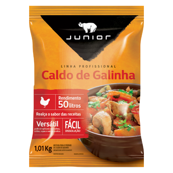 LINHA PROFISSIONAL JUNIOR CALDO GALINHA COM 1,01KG
