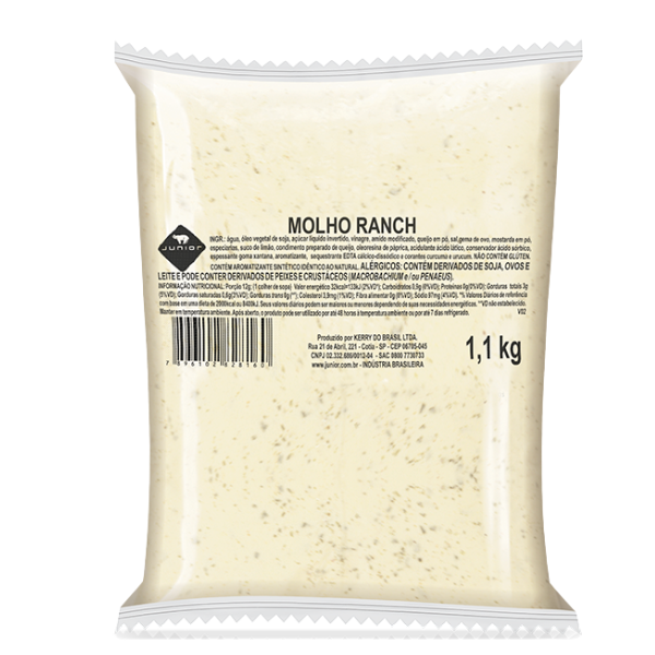 POUCH JUNIOR MOLHO RANCH COM 1,1KG