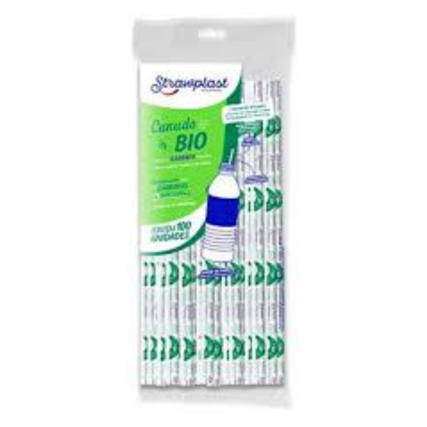 CANUDO STRAWPLAST BIO 5MM GARRAFA SACHÊ PAPEL COM 100