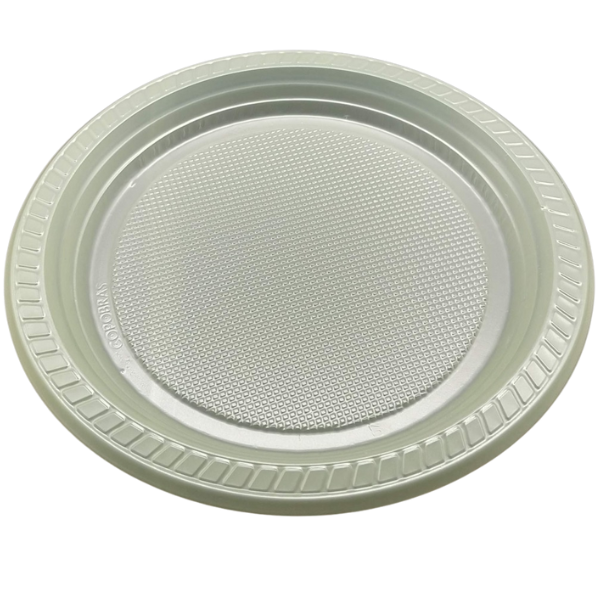 PRATO PS COPOBRAS BIODEGRADÁVEL RASO 23CM TRANSPARENTE COM 10