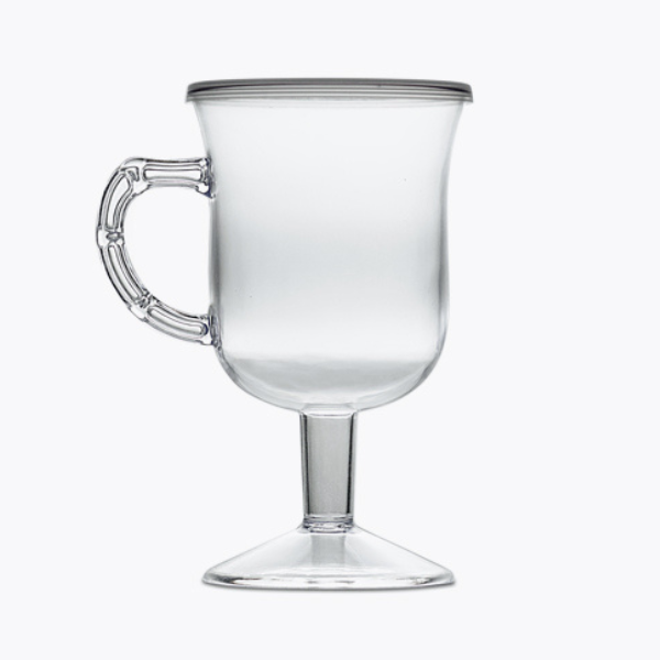 TAÇA ACRÍLICA PL PIT-130ML CAPPUCCINO COM TAMPA COM 4