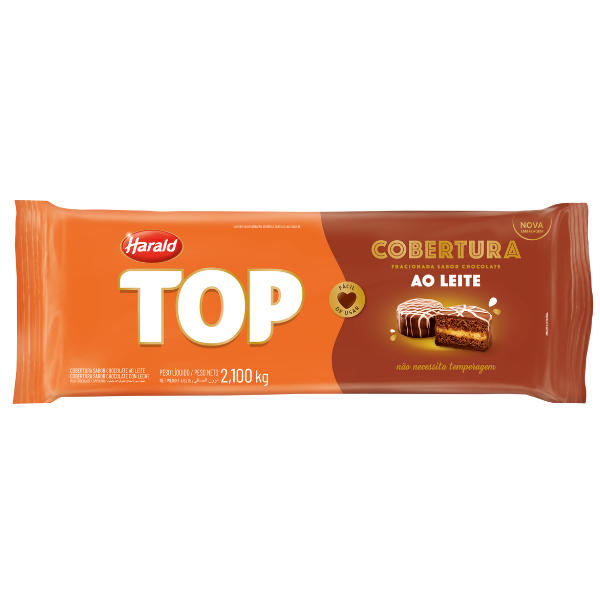COBERTURA TOP AO LEITE HARALD COM 2,1KG