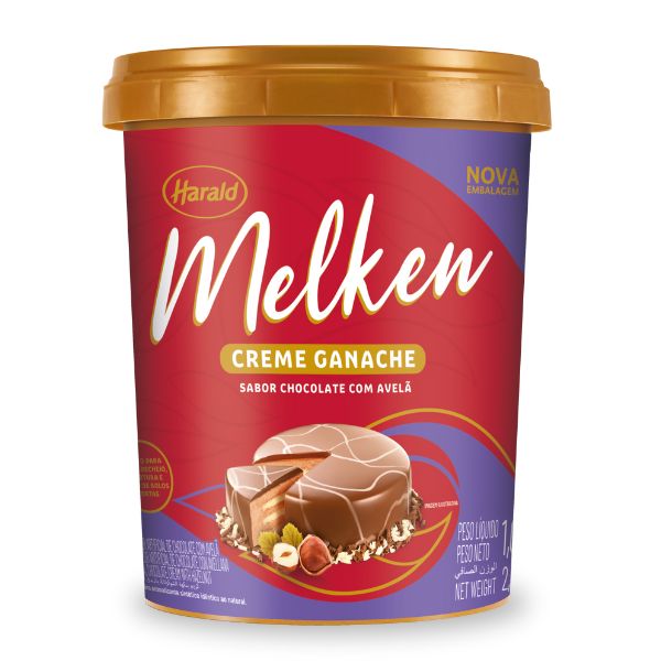 GANACHE MELKEN HARALD AVELÃ 1KG