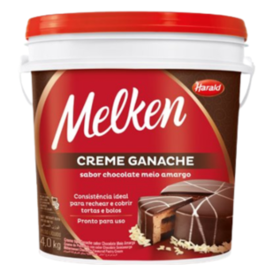 GANACHE MELKEN HARALD MEIO AMARGO 4KG