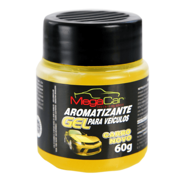 MEGACAR AROMATIZANTE EM GEL CARRO NOVO 60G