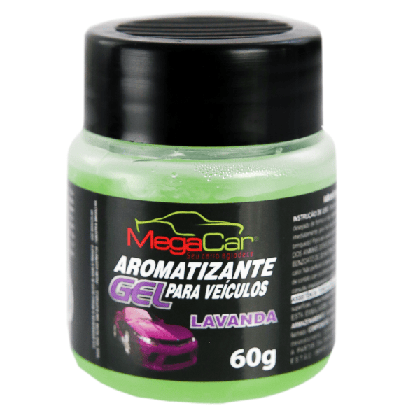 MEGACAR AROMATIZANTE EM GEL LAVANDA 60G