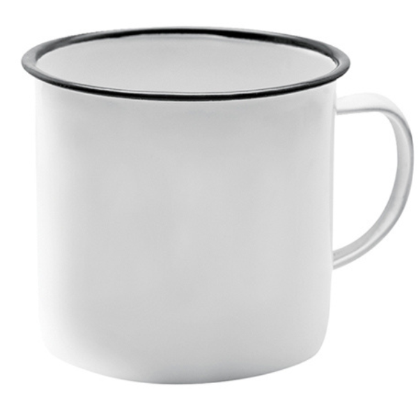 CANECA YANGZI ESMALTADA 90ML BRANCA