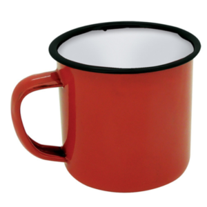 CANECA YANGZI ESMALTADA 90ML VERMELHA