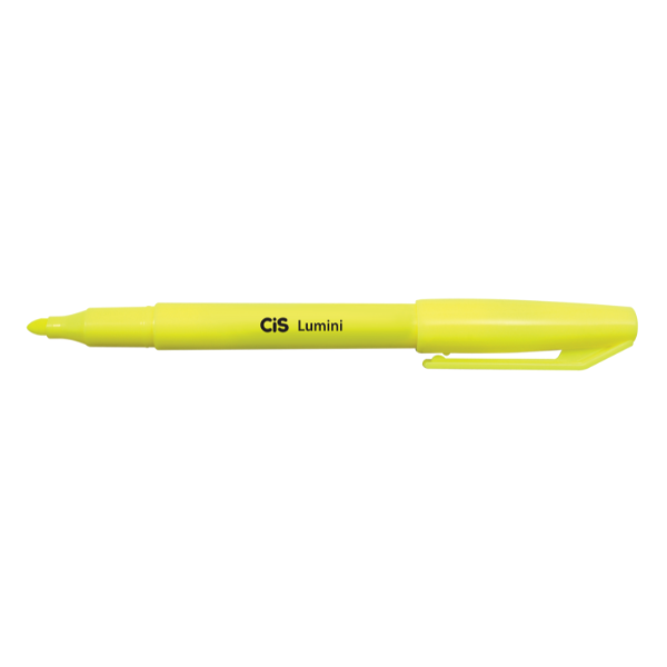 MARCA TEXTO CIS LUMINI AMARELO COM 12