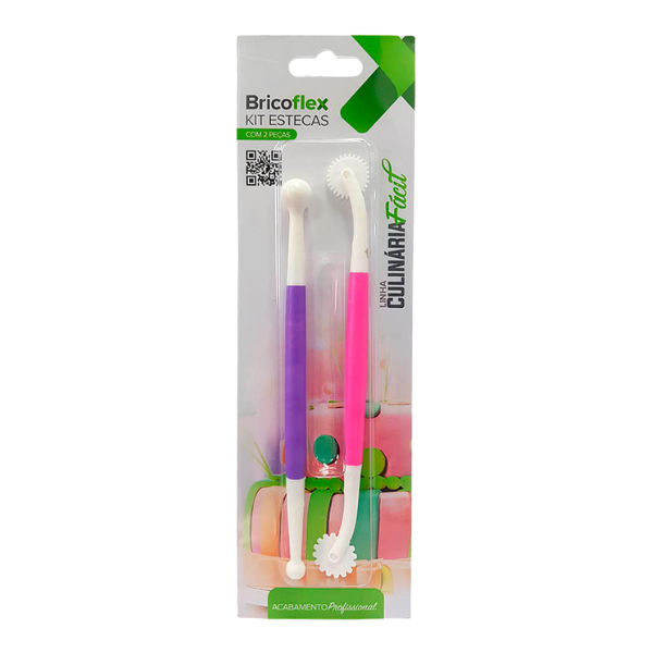 KIT BRICOFLEX ESTECA PLÁSTICOS COM 2 PEÇAS