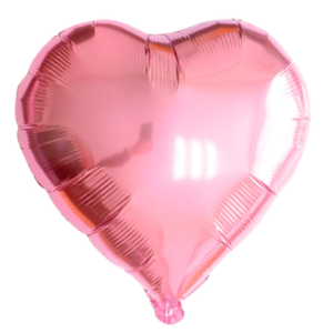 BALÃO GALA CORAÇÃO 8` 20CM PINK PACOTE COM 3