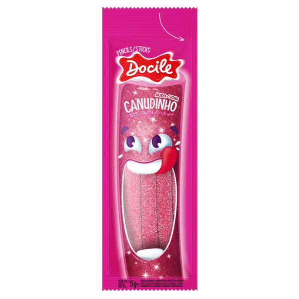 BALA CANUDINHO DOCILE TUTTI-FRUTTI CÍTRICO 15G